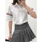 Tie-accent Loose-fit Shirt