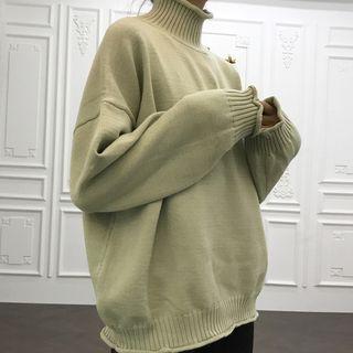 Lettuce Edge Mock Neck Sweater