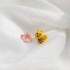 Non-matching Glaze Bee & Flower Earring
