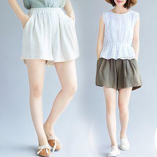 Simple Wide-leg Shorts
