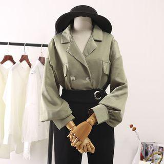 Double-breasted Lapel Shirt