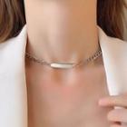 Bar Chain Choker 1 Pc - Bar Chain Choker - Silver - One Size