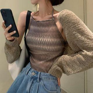 Halter-neck Camisole Top / Shrug