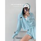 Waffle Loose-fit Hooded Jacket In 7 Colors