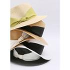 Beribboned Panama Hat