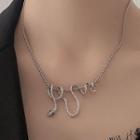 Snake Necklace Silver - One Size