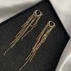 Alloy Fringed Cuff Earring 1 Pair - Gold - One Size