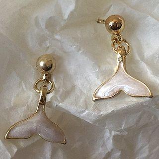 Mermaid Tale Earring 1 Pair - K25 - One Size