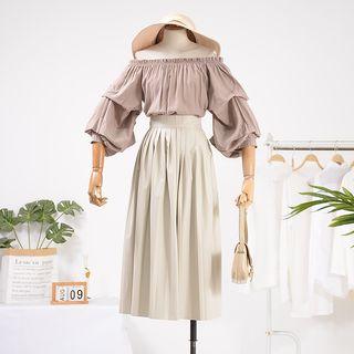 Off-shoulder Top Pink - One Size