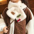 Chenille Cherry Scarf