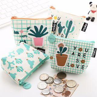 Cactus Printed Coin Purse