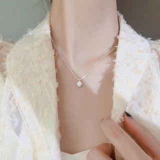 925 Sterling Silver Pendant Choker As Shown In Figure - One Size