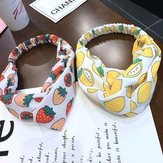 Fruit Print Knot Headband