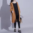 Slit-side Open-front Long Jacket