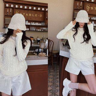 Chunky-knit Bucket Hat