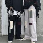 Couple Matching Applique Wide-leg Pants
