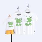 Family Matching Short-sleeve Frog Print T-shirt