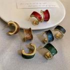 Oil Drop C-shaped Earrings