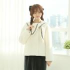 Sailor-collar Faux-fur Jacket