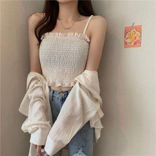 Spaghetti Strap Smocked Top / Shirt