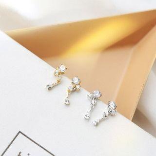 Sterling Silver Cz Earrings