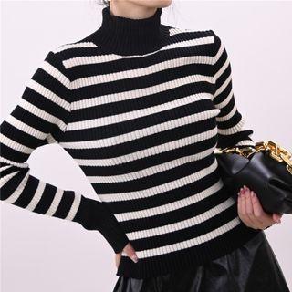 Two Tone Striped Sweater