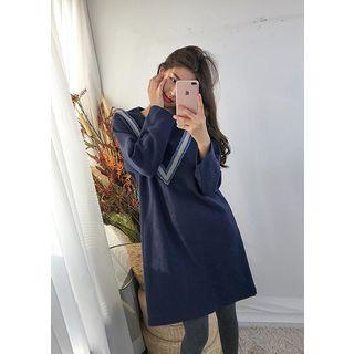 Fringe-trim T-shirt Dress