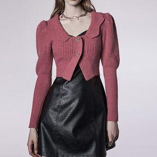 Collared Cropped Cardigan (various Designs)