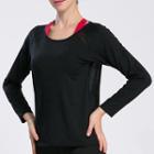 Long Sleeve Open Back Quick Dry Top