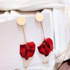 Rose Dangle Earring 1 Pair - Red - One Size