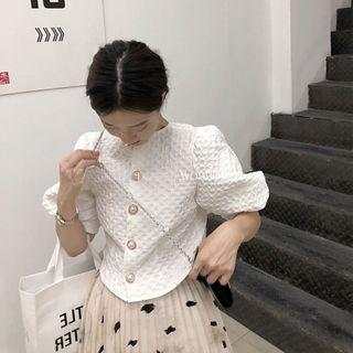 Elbow-sleeve Single-breasted Jacket