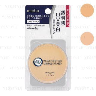 Kanebo - Media Pressed Powder Aa Spf 17 Pa+ Refill - 2 Types