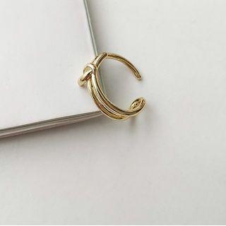 Layered Knot Open Ring Gold - One Size