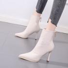 Zipped High-heel Ankle Boots