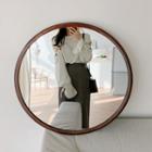 Cutout-sleeve Button-detail Blouse
