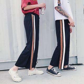Couple Matching Contrast-trim Sweatpants