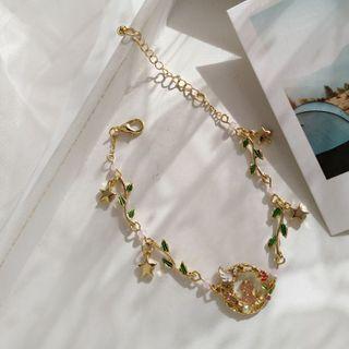 Alloy Branches Bracelet 1 Pc - Green - One Size