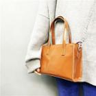 Patent Tote With Chain Strap