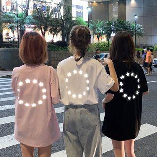 Reflective Elbow-sleeve T-shirt