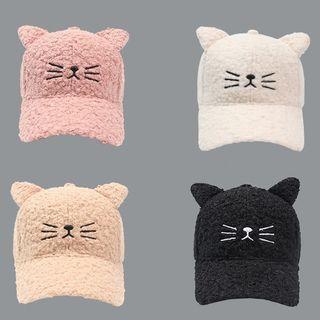 Cat Themed Fleece Baseball Cap