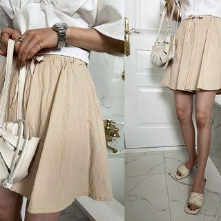 Drawcord Flared Skort