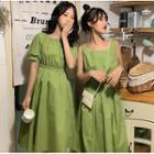 Plain Midi A-line Dress