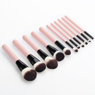 Set Of 11: Makeup Brush T-11-021 - 11 Pcs - Pink - One Size
