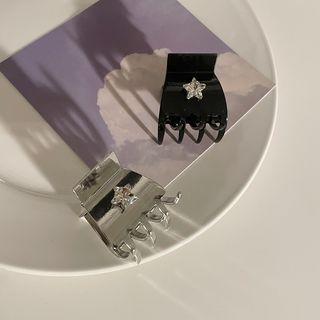 Star Rhinestone Alloy Hair Clamp