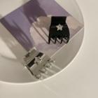 Star Rhinestone Alloy Hair Clamp