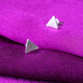 Triangle Stud Earring 1 Pair - As Shown In Figure - One Size