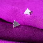 Triangle Stud Earring 1 Pair - As Shown In Figure - One Size