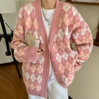 Argyle Sweater Vest / Cardigan