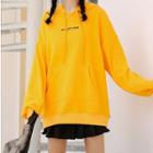 Lettering Hoodie Bright Yellow - One Size