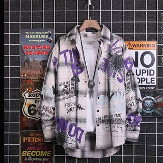 Graffiti Plaid Shirt